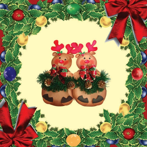 Wachstuch Tischdecke für Weihnachten mit alten Weihnachtsmotiven
