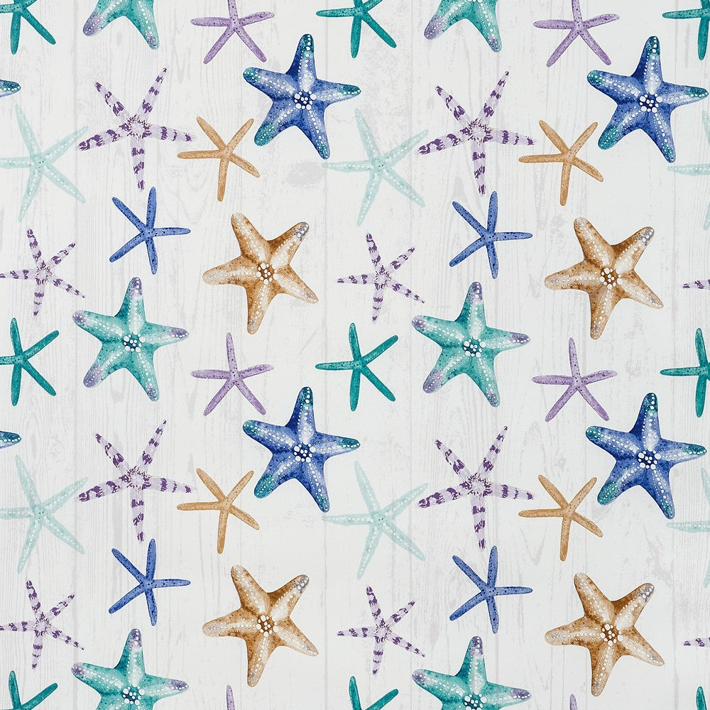 Starfish – Wachstuch Tischdecke mit schönen Seesternen