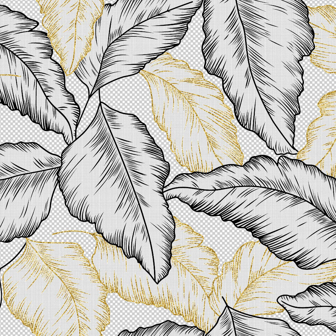 Arbena – Starke Tischfolie transparent mit Metallic-Print, Muster 1