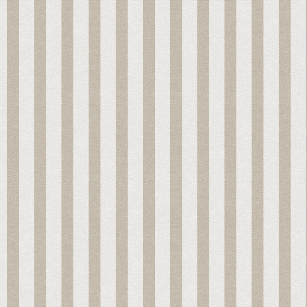 Aria Beige/Offwhite - Wachstuch Tischdecke mit Streifen in Leinenoptik, Muster