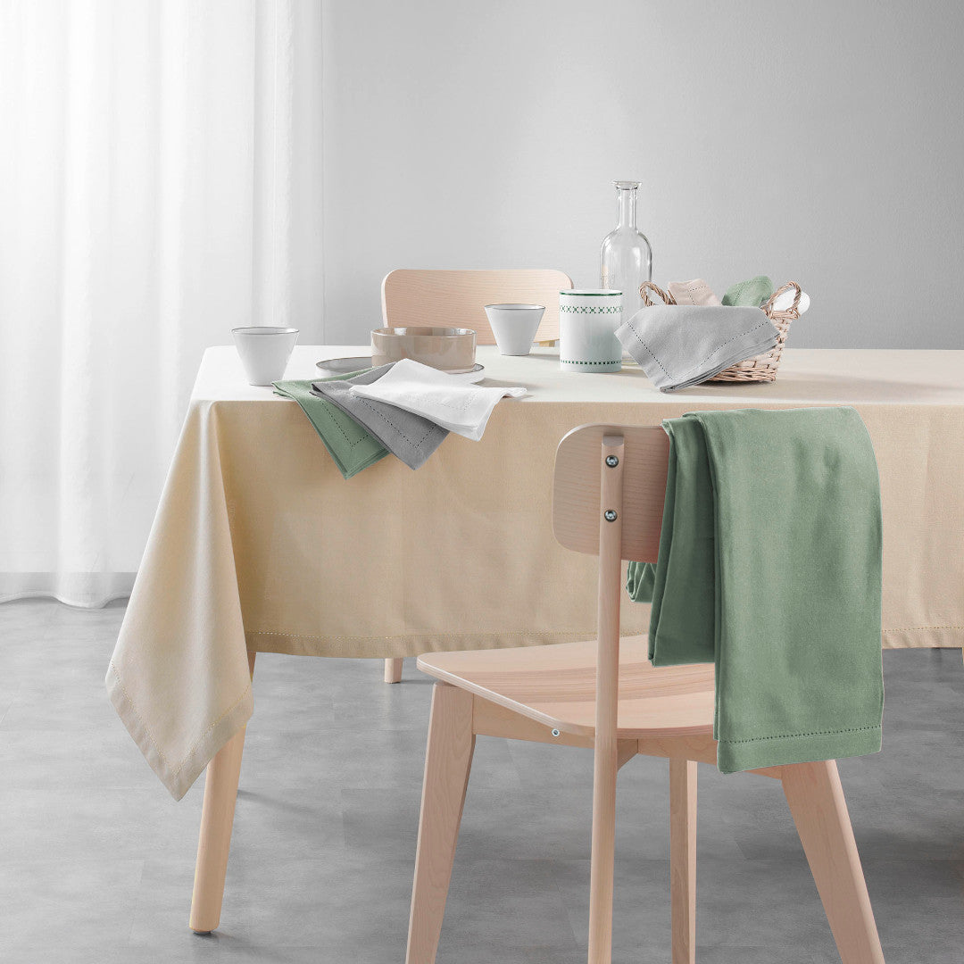 Charline Cèdre – Einfarbige Baumwolltischdecke 140 x 240 cm, Auswahl