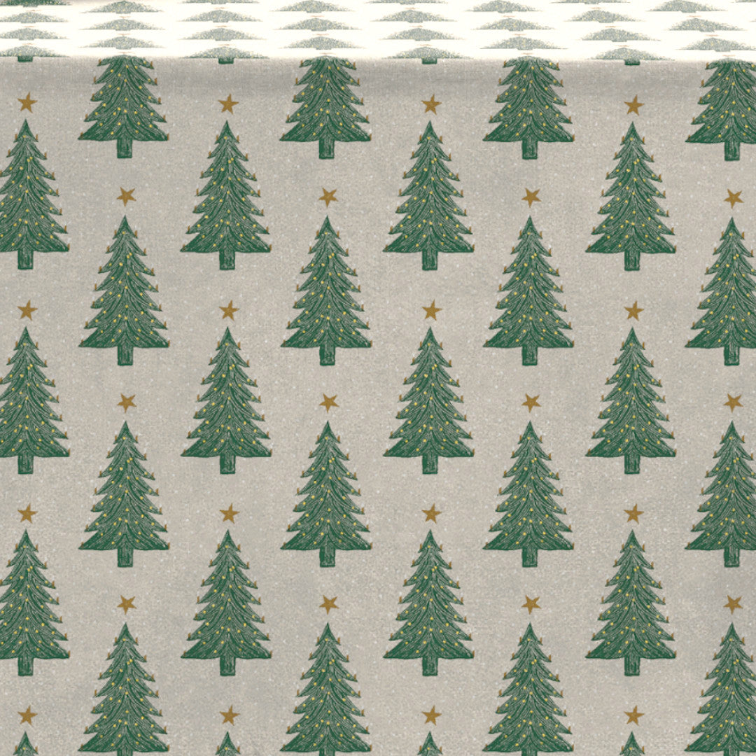Christmas Trees - Södahl abwaschbare Tischdecke aus 100% Baumwolle mit rutschfester Unterseite, Muster