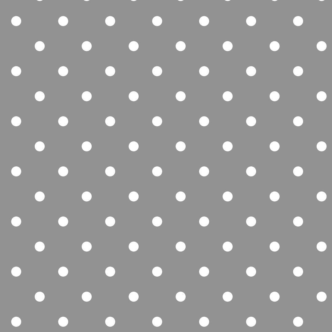 Classic Dot Grau - Wachstuch Tischdecke mit weißen Punkten, Muster