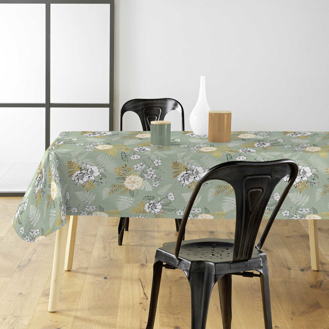Claudie Sauge Metallic – Wachstuch Tischdecke mit Goldeffekt im Ambiente