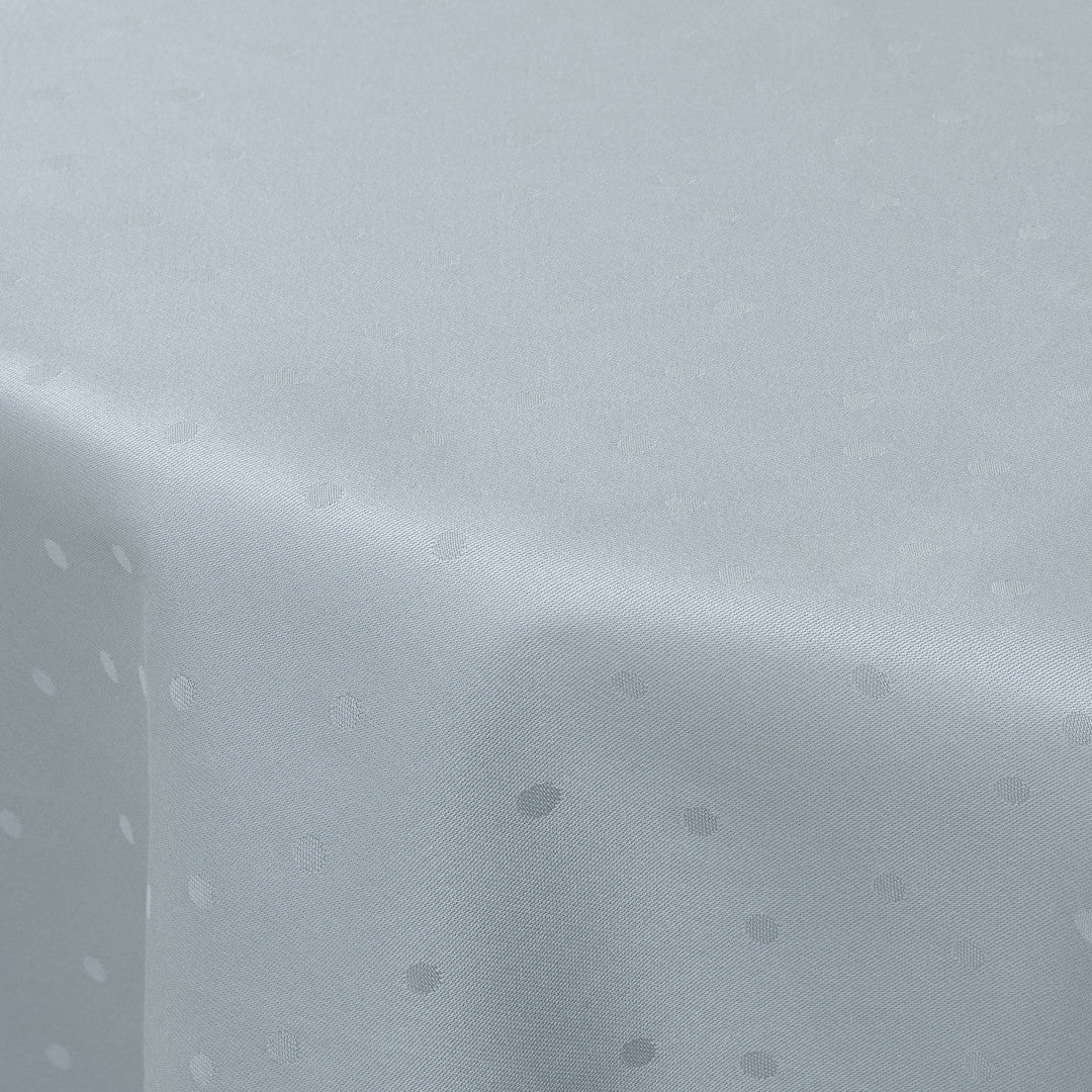 Compliments Damasttischdecke Confetti, Mineralblau – rund Ø 200 cm, Muster