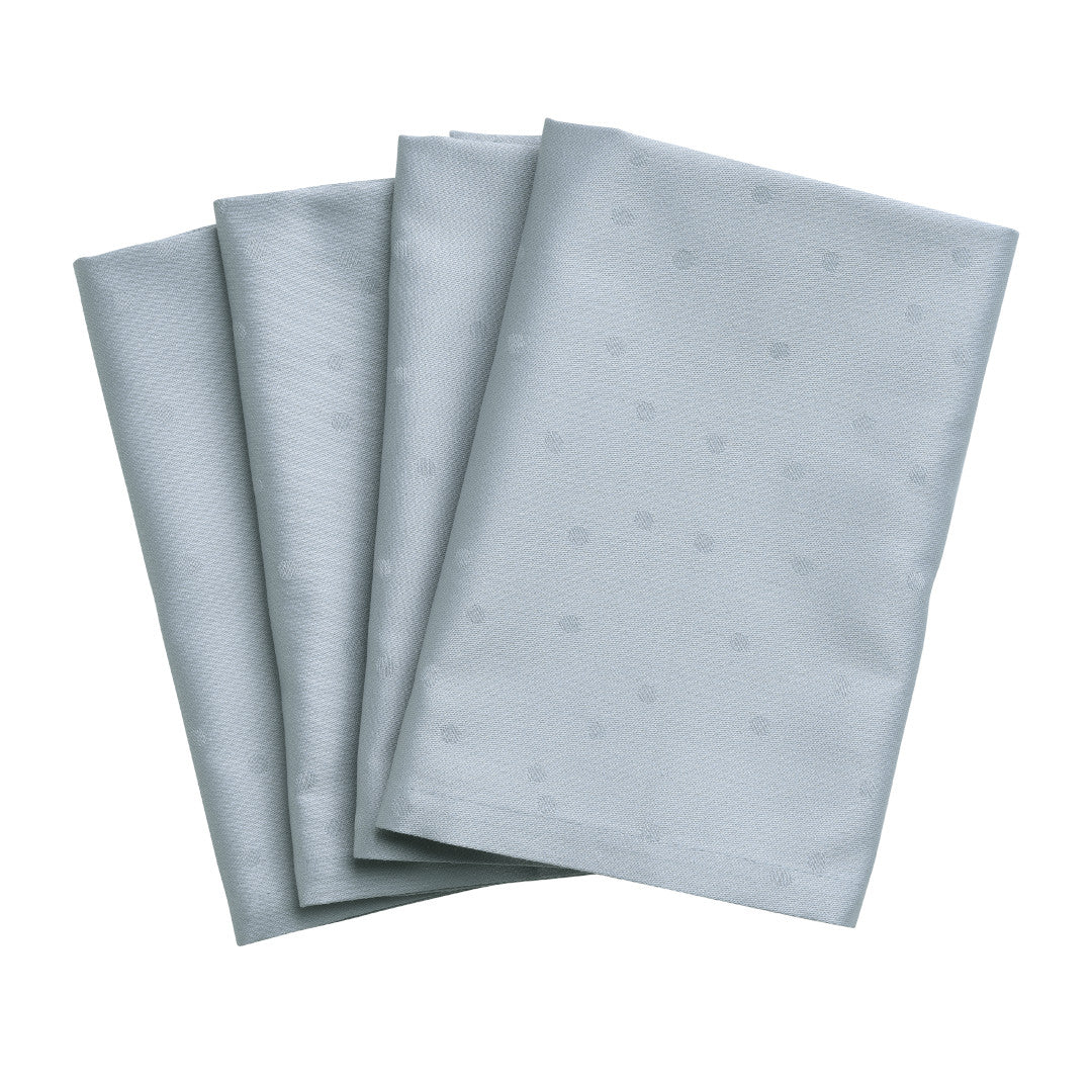 Compliments Stoffservietten Confetti, Mineralblau – 45 x 45 cm (4er-Pack)