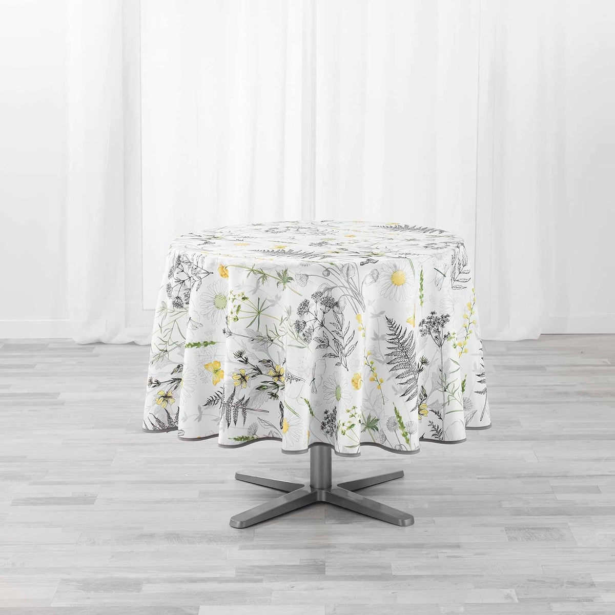 Florasion Ø 180 cm, runde Tischdecke mit Fleckschutz