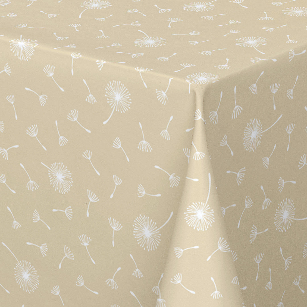 Let it go Wheat – Captain Cook Wachstuch Tischdecke mit grafischem Naturprint, Ecke