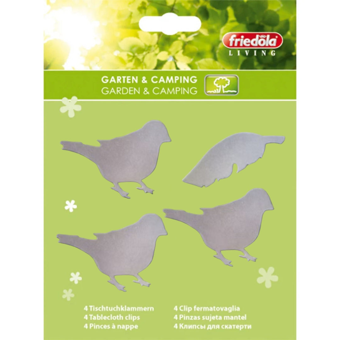 Magnetische Tischdeckenbeschwerer – Vögel & Feder – Set mit 4 Stück