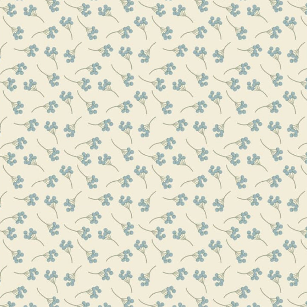 Mimosi North – Wachstuch Tischdecke von Captain Cook mit kleinen grafischen Blumen, Muster