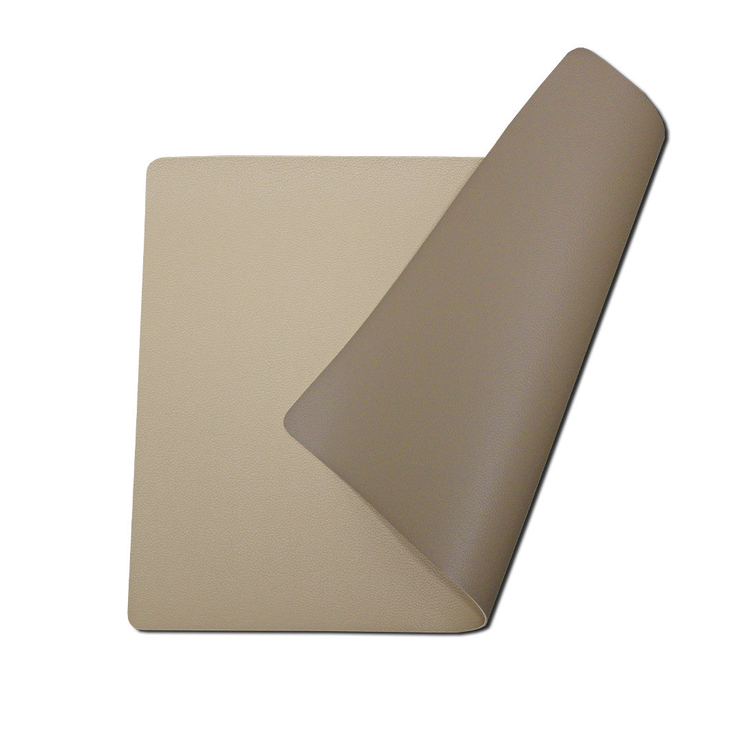 Moon Tischset aus Kunstleder – Beige/Sand – 30 x 43 cm