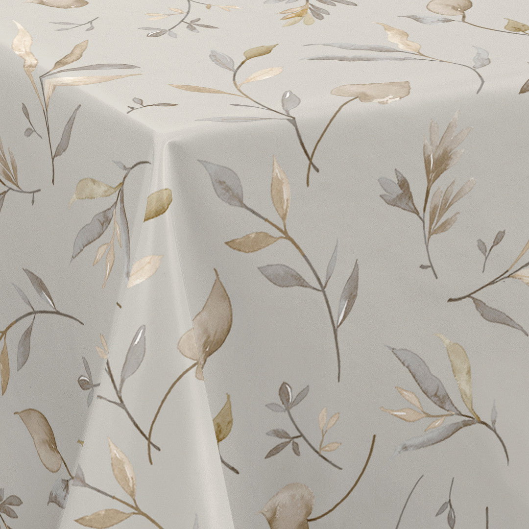 Nordfavn Canadian Poplar - Wachstuch Tischdecke mit leichtem botanischem Muster, Ecke