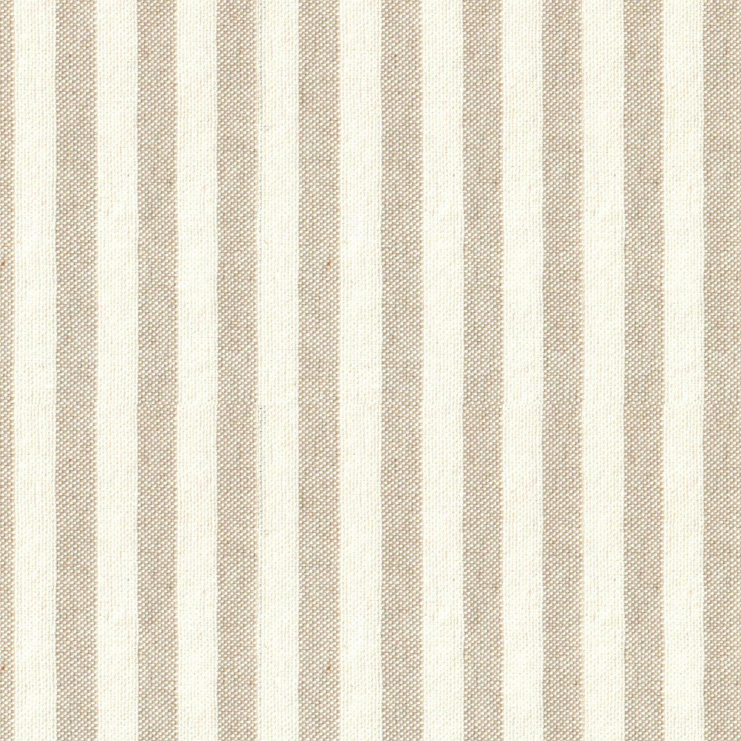 Nordfavn Ibiza Heller Sand – Abwaschbare Tischdecke mit Querstreifen in Leinenoptik