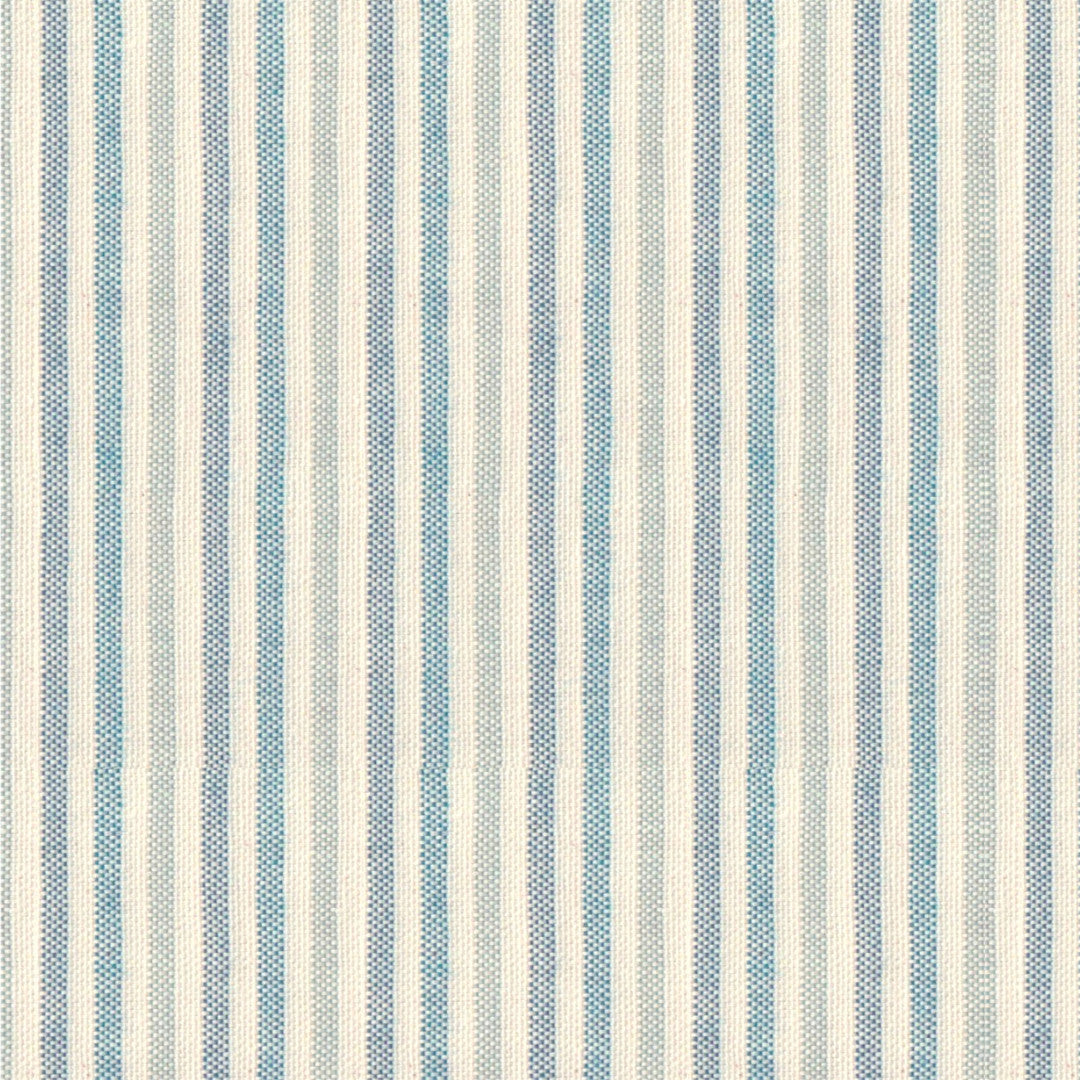 Nordfavn Pitiusa Meerblau – Abwaschbare Tischdecke mit kleinen Querstreifen
