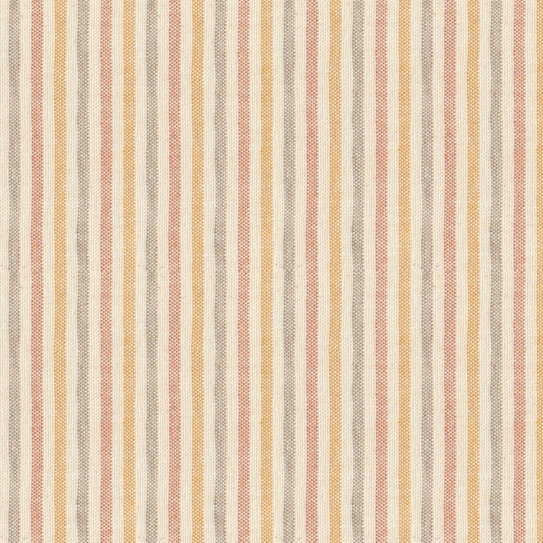 Nordfavn Pitiusa Sonnengelb und Terracotta – abwaschbare Tischdecke mit feinen Querstreifen