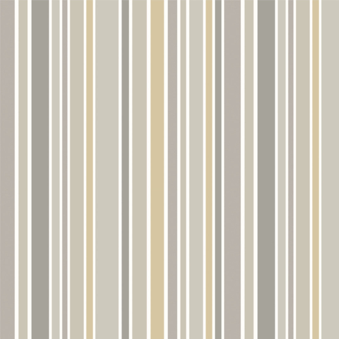 Nordic Stripe Beige – Gestreifte Wachstuch Tischdecke mit leichter Struktur, Muster