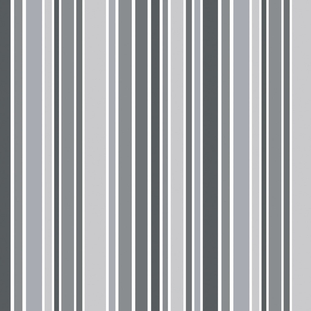 Nordic Stripe Grau – Gestreifte Wachstuch Tischdecke mit leichter Struktur, Muster