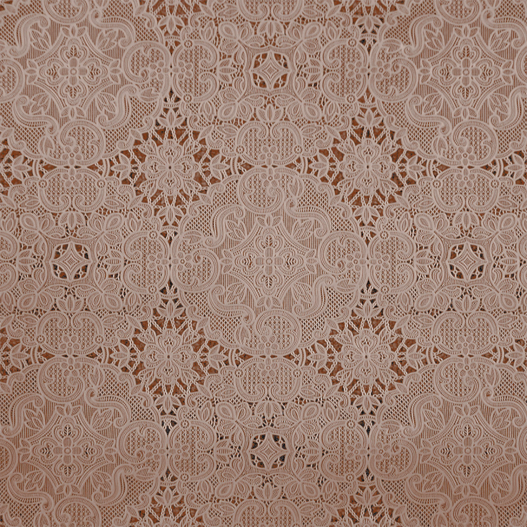 Ornella Lace – Beiger Spitzen-Tischläufer 50 cm (Meterware), Motiv