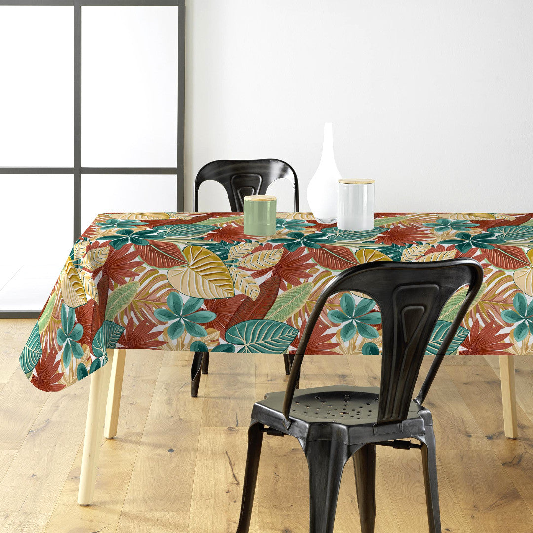 Textilia Ardenia - Wachstuch Tischdecke mit dekorativem Blattmuster, Ambiente