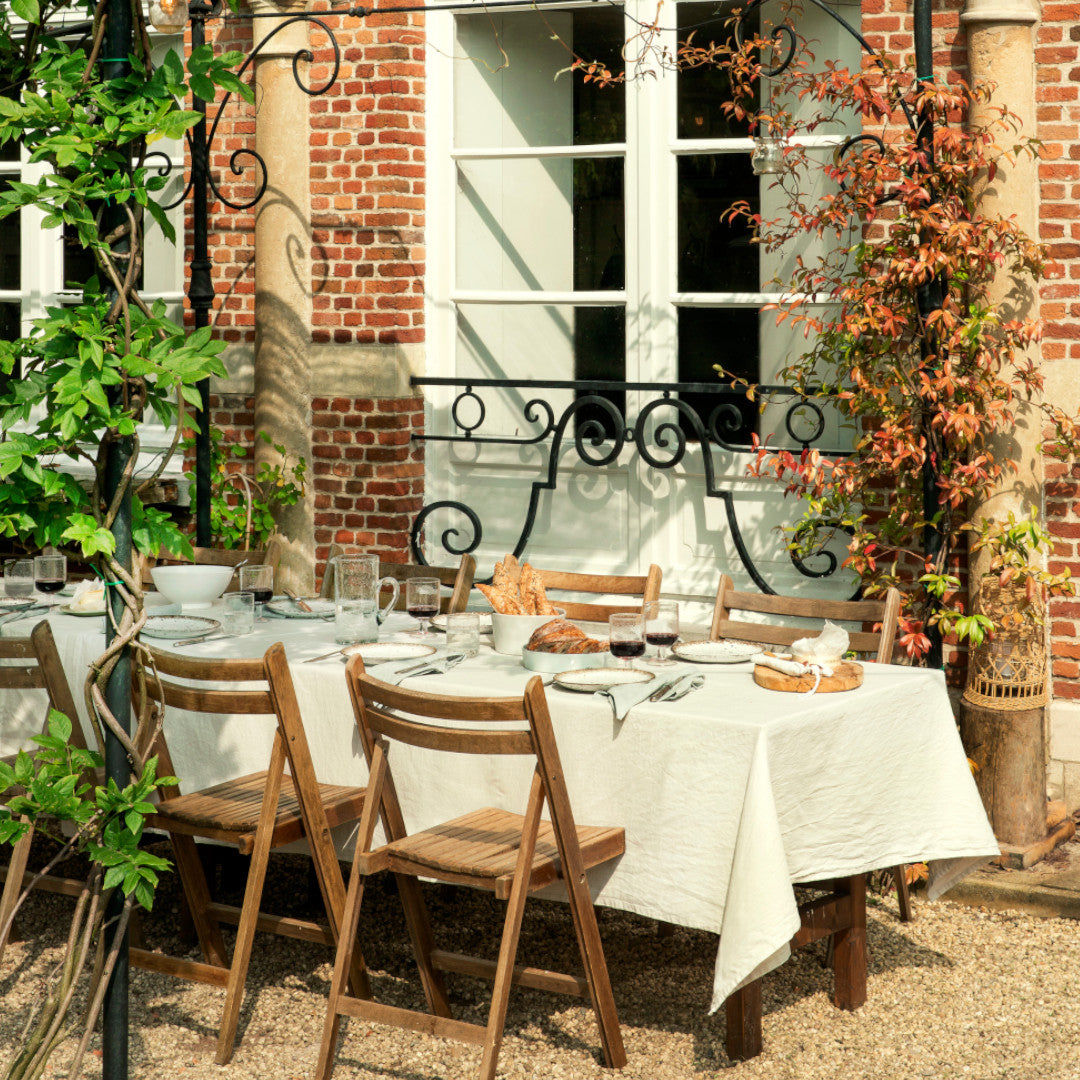 WOW Leinentischdecke, Essence Ivory - 150 x 300 cm, Ambiente 1