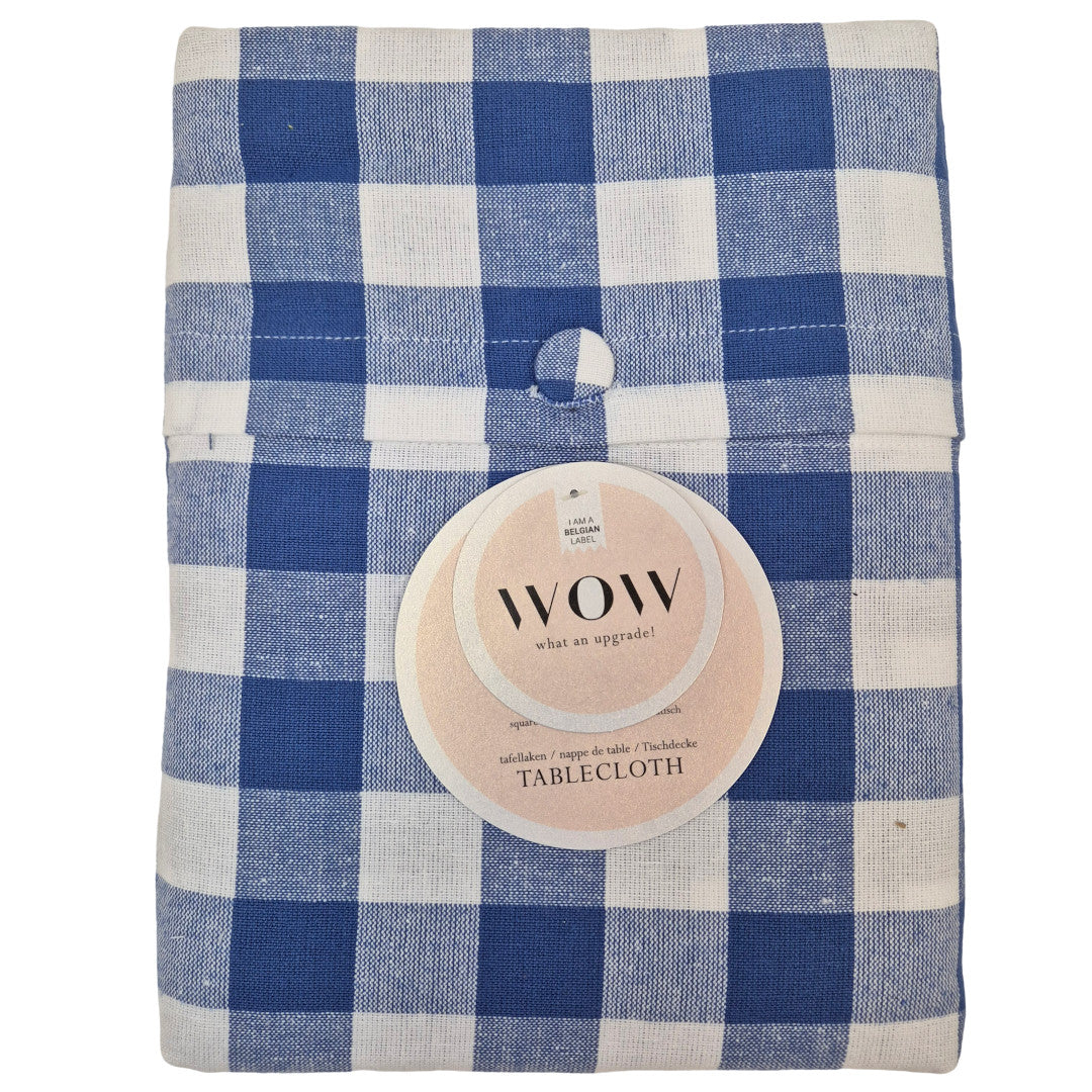 WOW Spring Azurite – Karierte Baumwolltischdecke 150 x 250 cm, Verpackung