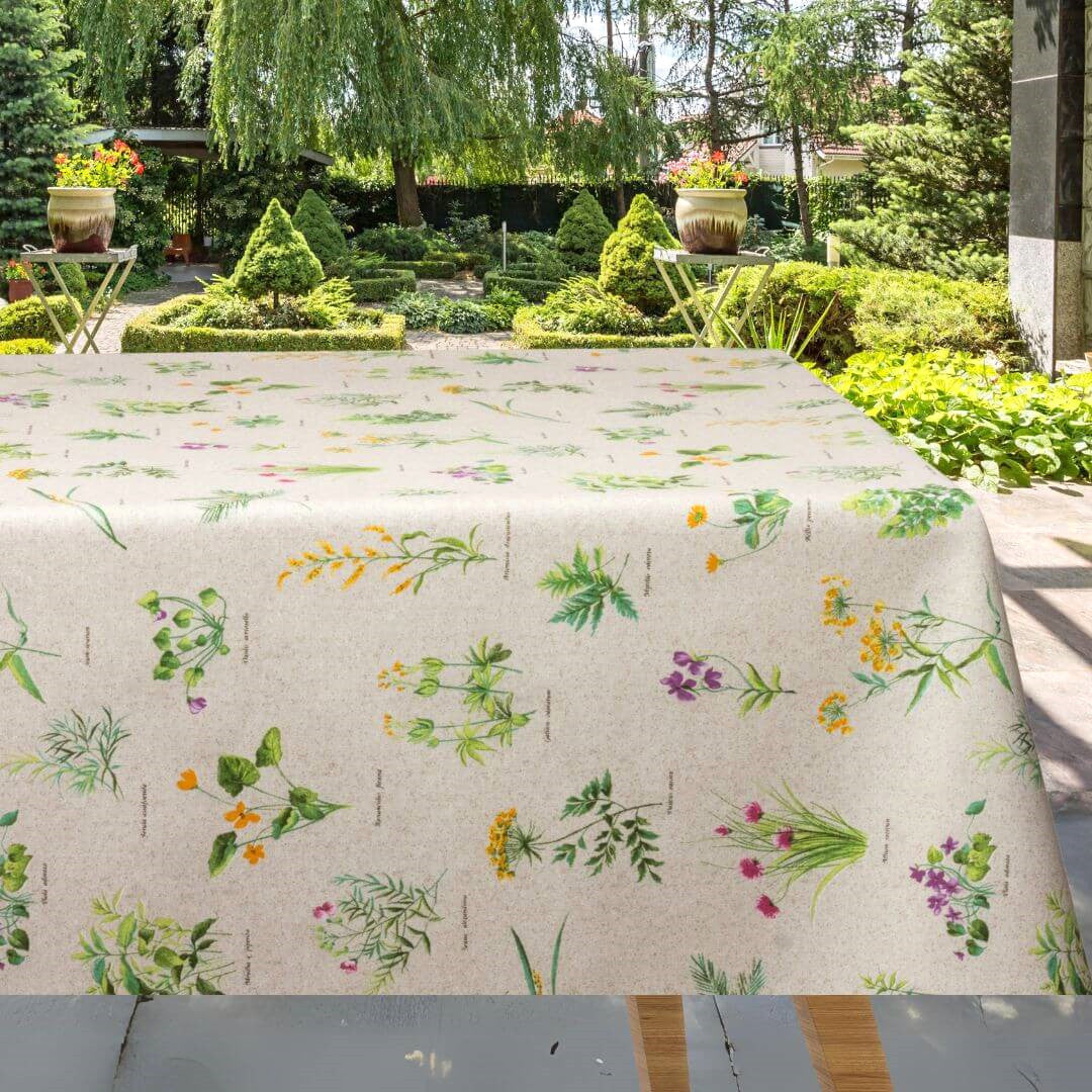Renoir - Abwaschbare Tischdecke mit wildem Garten