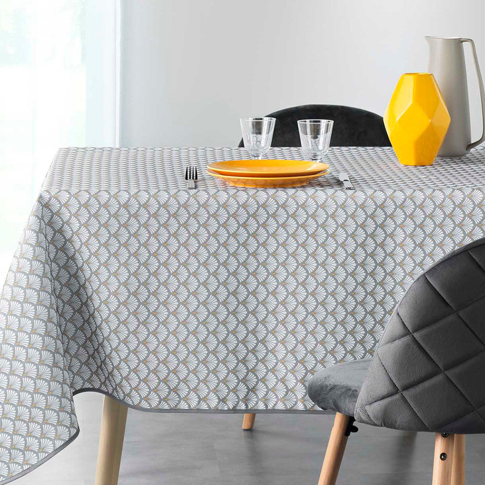 Artchic Weiß 150 x 240 cm, rechteckige fleckabweisende Tischdecke