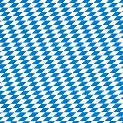 Bayerische Raute, klassisch karierte Wachstuch Tischdecke für Oktoberfest, Party, Biergarten u. a.