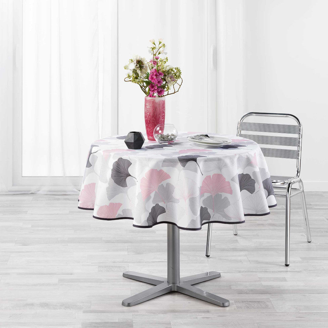 Coquetterie Rosa, runde fleckabweisende Tischdecke, Ø 180 cm