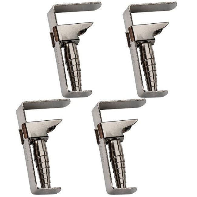 Tischdeckenklammern aus Edelstahl, flexibel bis 4 cm. Set mit 4 Stück