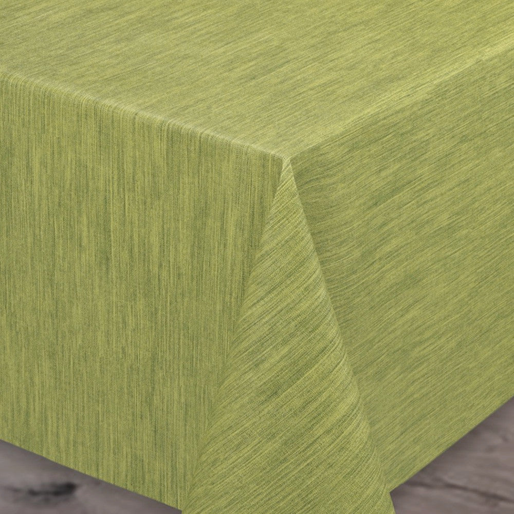 Einfarbige Wachstuch Tischdecke mit geprägter Struktur, 140 cm breit – Antikgrün
