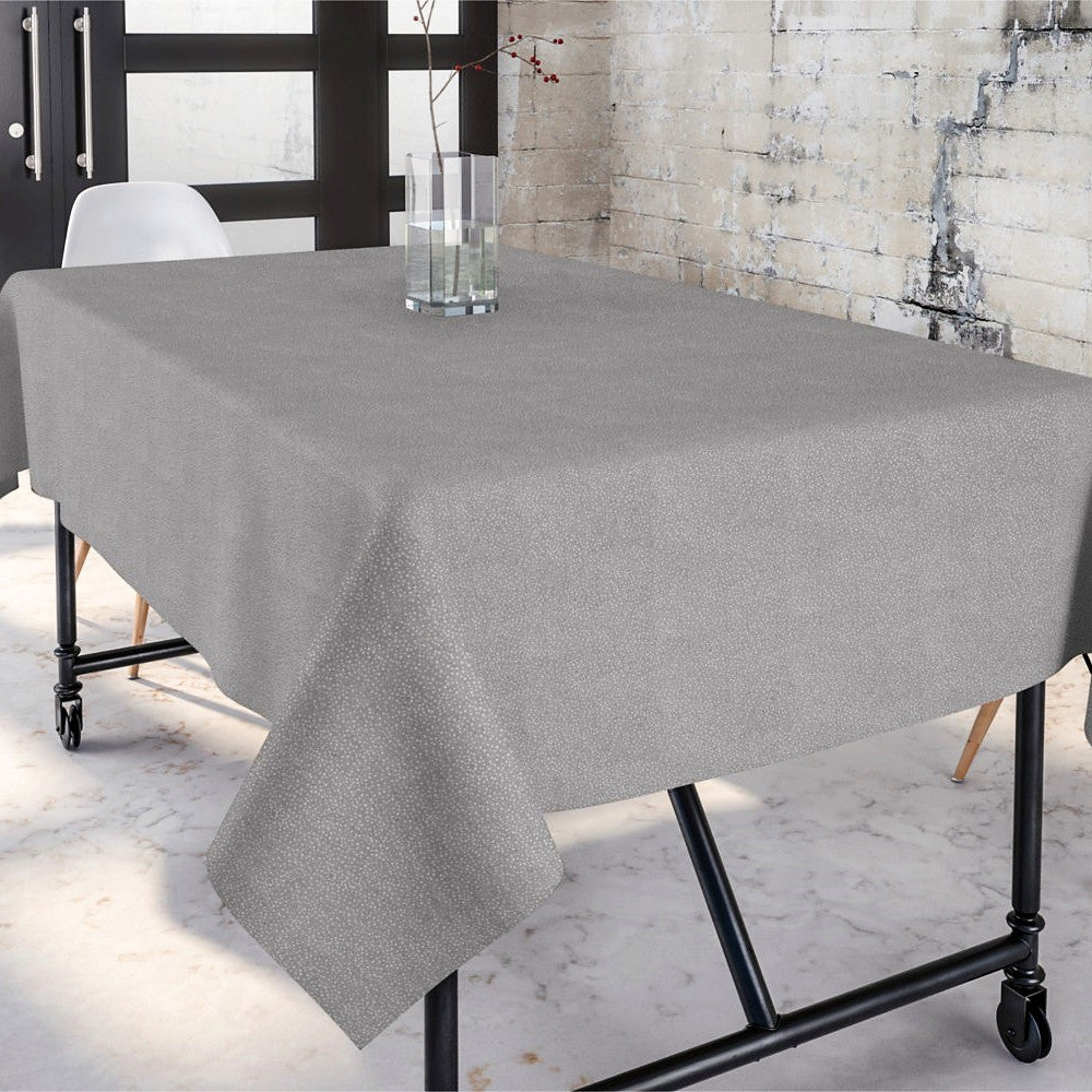 Goya Grau – jacquardgewebte abwaschbare Tischdecke, 180 cm breit