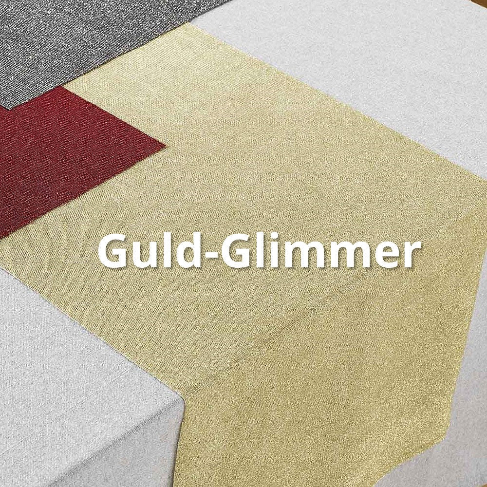 TischlÀufer Glitzer / Dinner for 2 - 35 x 140 cm - Gold