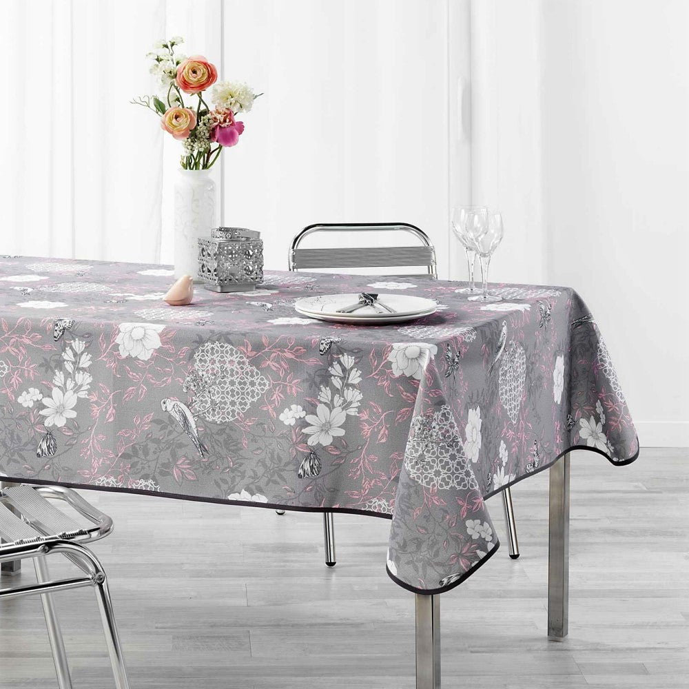 Joline Rosa, fleckabweisende Tischdecke, 150 x 240 cm