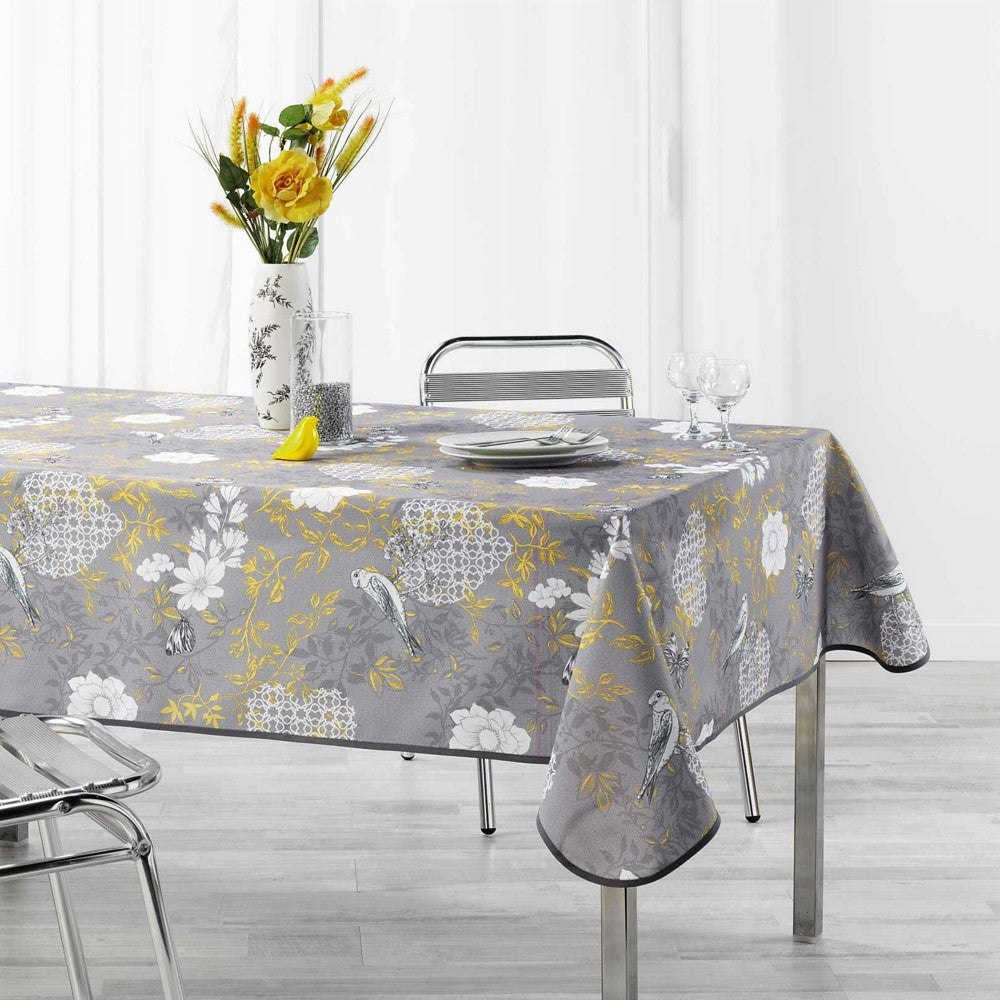 Joline Gelb, fleckabweisende Tischdecke, 150 x 240 cm