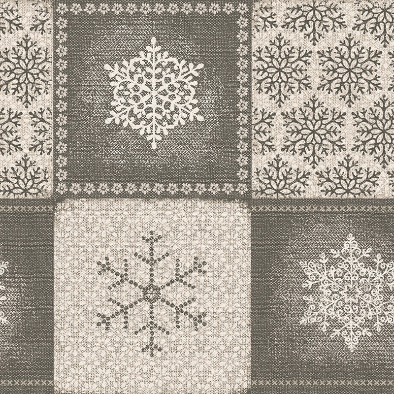 Weihnachtstischdecke Frozen Natur, abwaschbare Tischdecke aus 90 % Baumwolle/10 % Polyester mit 2 x Acryl und Teflon