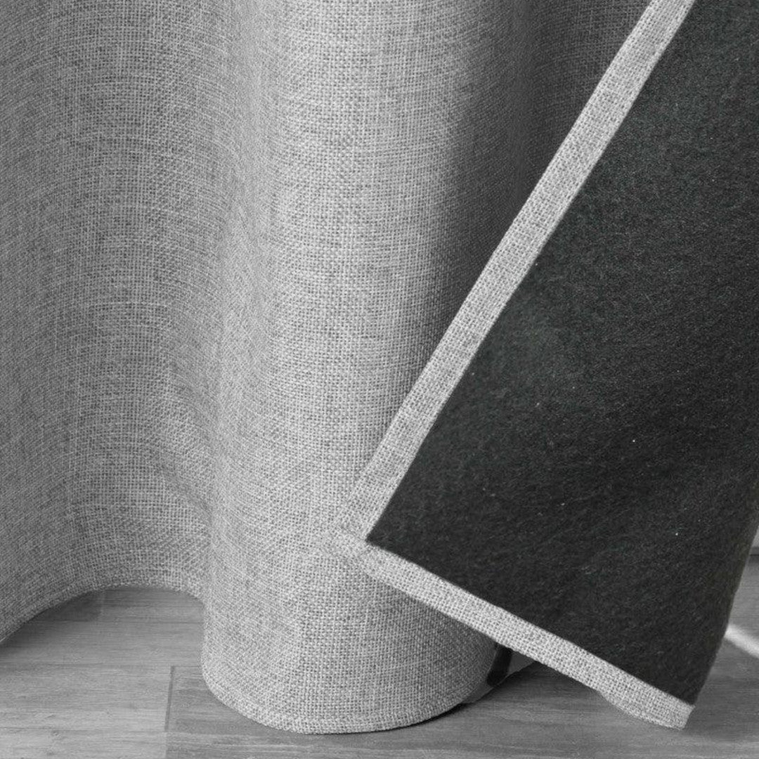 Jupiter Grau – Thermovorhang 140 x 260 cm, Ecke