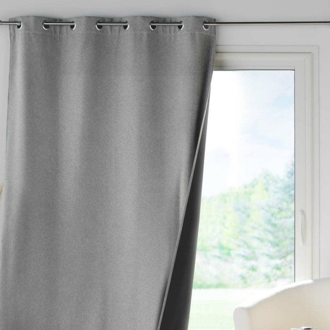 Jupiter Grau – Thermovorhang 140 x 260 cm