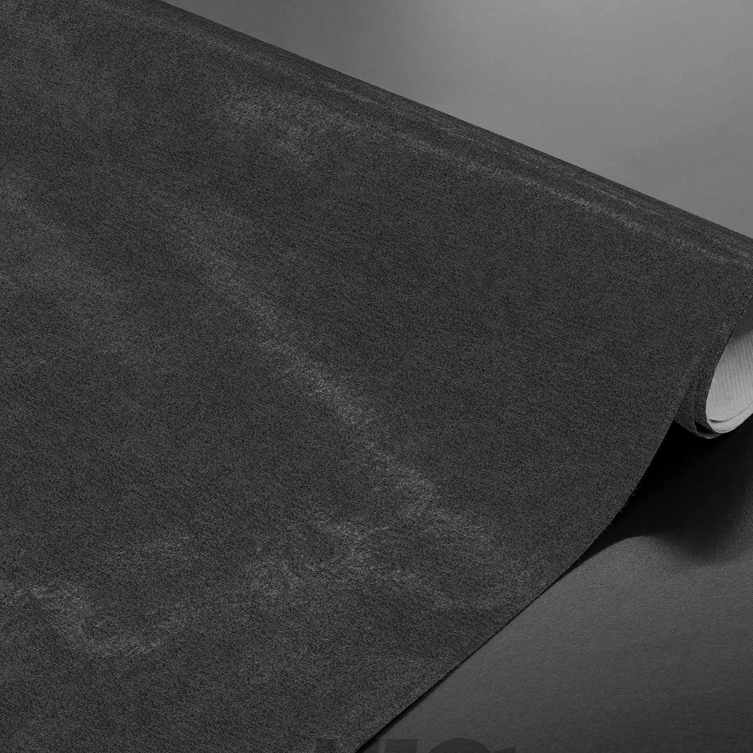 Kessy Charcoal Grey Wachstuch Tischdecke aufgerollt