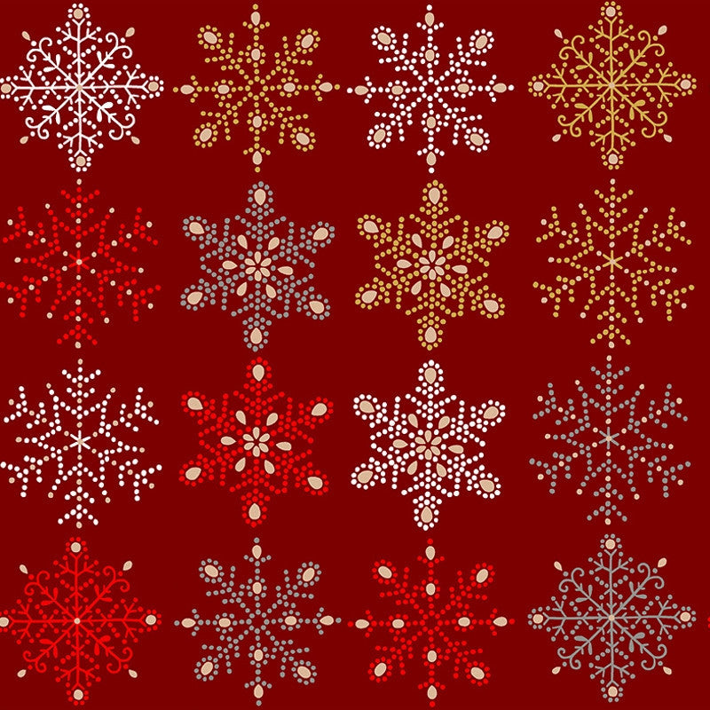 Flake Rouge, Laura Lancelle abwaschbare Tischdecke – Baumwolle mit Lurex, 2 x Acryl und fleckabweisend