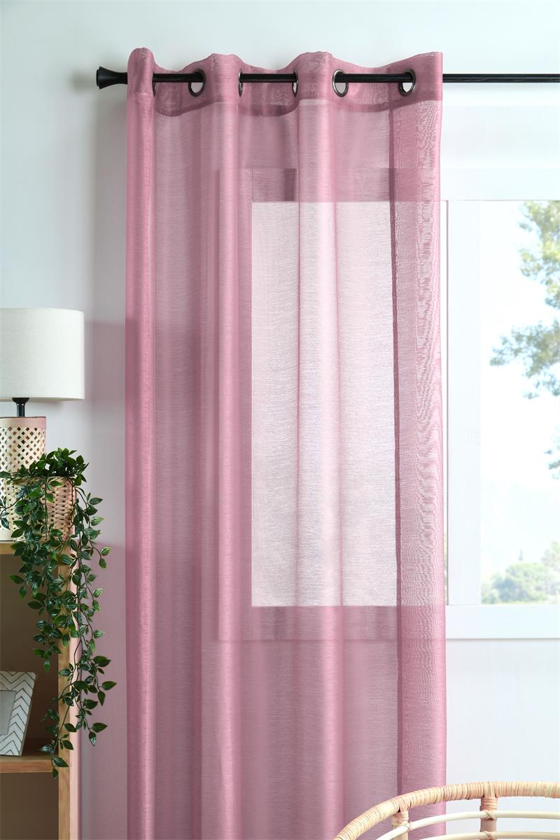 Linwood Rosa – Transparente Vorhänge 140 x 260 cm