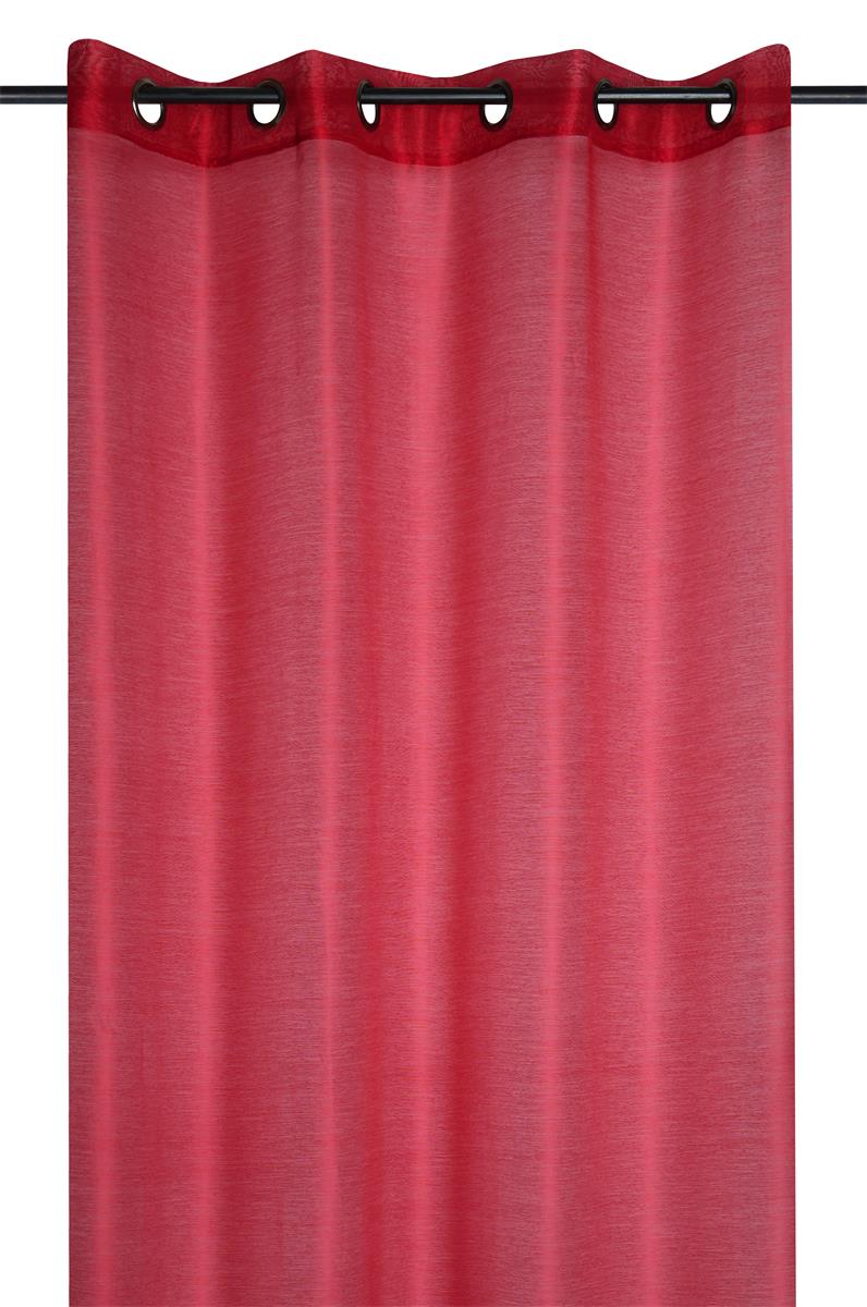 Linwood Rot – Transparente Vorhänge 140 x 260 cm, Ambienteaufnahme