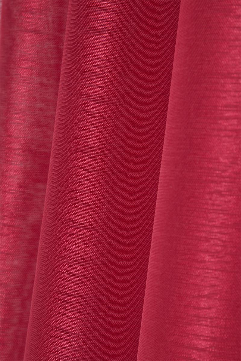 Linwood Rot – Transparente Vorhänge 140 x 260 cm, Nahaufnahme