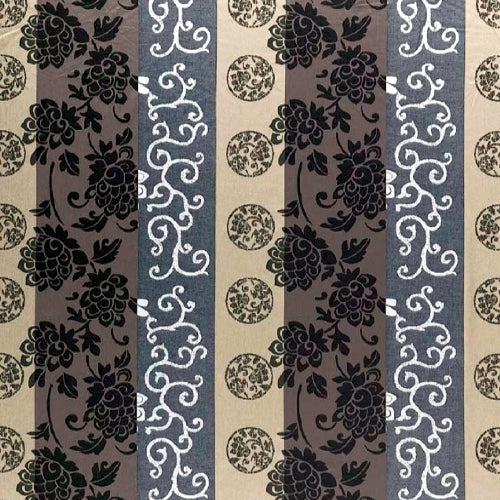 Flair Emotion Lotus - Schöne jacquardgewebte abwaschbare Tischdecke aus 100 % Baumwolle