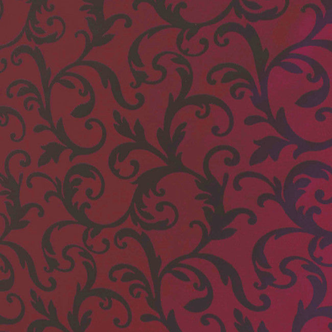 Louvre Greco Rot, jacquardgewebte abwaschbare Tischdecke, 140 cm breit