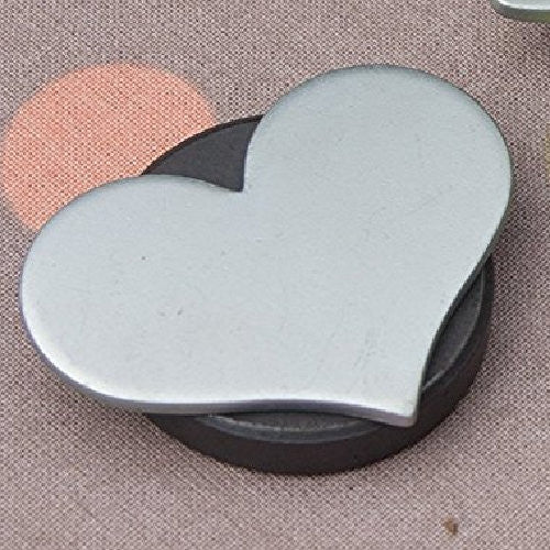Magnetische Tischdeckenbeschwerer, silbernes Herz â 4er-Set