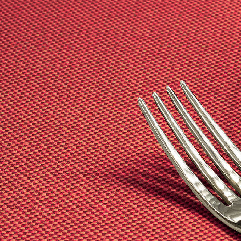 Morissot 180, einfarbig gewebte abwaschbare Tischdecke - Rot