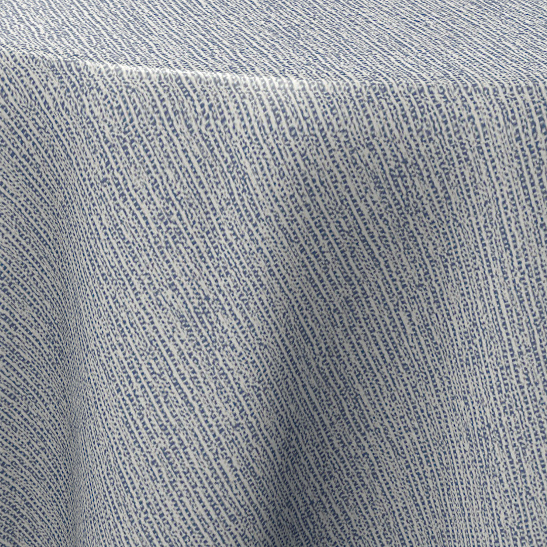 Namaste Denim – 160 cm breite klassische Wachstuch Tischdecke in zeitlosem Design