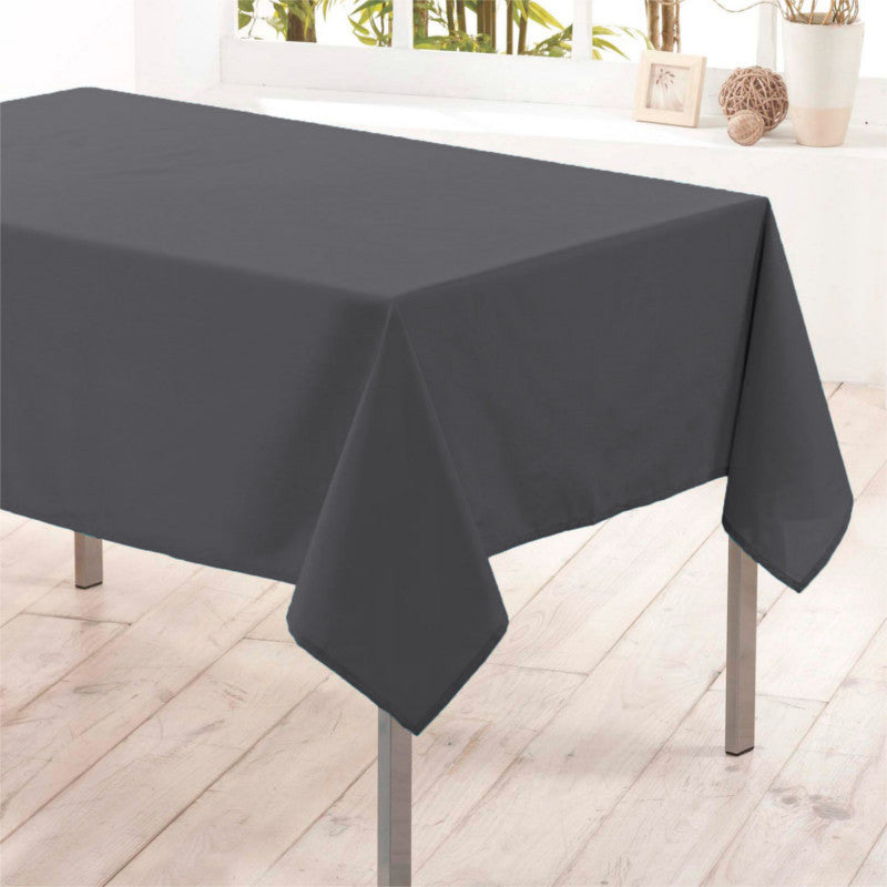 Nelson, einfarbige rechteckige fleckabweisende Tischdecke 145 x 300 cm â Anthrazit