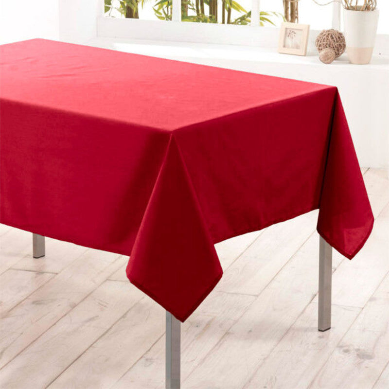 Nelson, einfarbige rechteckige Tischdecke mit Fleckschutz 145 x 240 cm - Rot